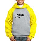 Moletom Infantil Menos Palpite Mais Pix - Foca na Moda Moletom Infantil Menos Palpite Mais Pix - Foca na Moda