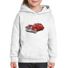 Moletom Infantil Retro Classic Red Car - Foca na Moda Moletom Infantil Retro Classic Red Car - Foca na Moda