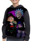 Moletom Infantil Rick And Morty Psicodélico Fanart