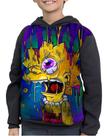 Moletom Infantil The Simpsons Lisa Simpson Psicodélico