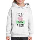 Moletom Infantil Tô de bacon a vida! - Foca na Moda