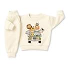 Moletom Infantil Unissex Conjunto Peluciado Algodão Abrigo Menino Menina Roupa de Frio Grosso Safari