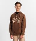 Moletom Juvenil Menino Com Capuz Minty Marrom