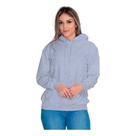 Moletom Liso Flanelado Feminino Blusa De Frio Canguru