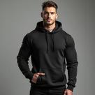 Moletom Liso Unissex Blusa De Frio Com Capuz Plus Size Gugi