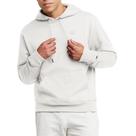 Moletom listrado de lã com capuz Champion Powerblend masculino branco