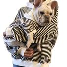 Moletom listrado Pet Apparel Wiz BBQT 3GG preto para animais de estimação Moletom listrado Pet Apparel Wiz BBQT 3GG preto para animais de estimação