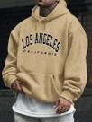 Moletom Masculino Blusao Casual Basico Estampado Los Angeles