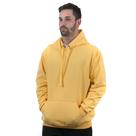 Moletom masculino canguru com capuz liso de bolso inverno cor - amarelo Moletom masculino canguru com capuz liso de bolso inverno cor - amarelo