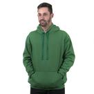 Moletom masculino canguru com capuz liso de bolso inverno cor - verde