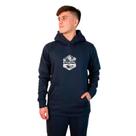 Moletom Masculino Canguru Hexágono Azul