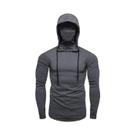 Moletom Masculino com Capuz e Máscara - Ideal para Academia e Ciclismo