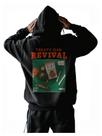 Moletom masculino com capuz RoseSeek, estampado vintage, preto e pequeno