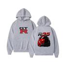 Moletom Masculino De Manga Longa Com Capuz Initial D GTR R35 Streetwear, Camiseta De Carro Esportivo
