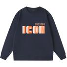 Moletom masculino DSQ ICON, pulôver quente, gola redonda, algodão
