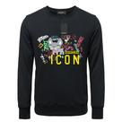 Moletom masculino DSQ ICON, pulôver quente, gola redonda, algodão