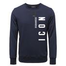 Moletom masculino DSQ ICON, pulôver quente, gola redonda, algodão