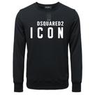 Moletom masculino DSQ ICON, pulôver quente, gola redonda, algodão