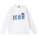 Moletom masculino DSQ ICON, pulôver quente, gola redonda, algodão