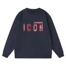 Moletom masculino DSQ ICON, pulôver quente, gola redonda, algodão