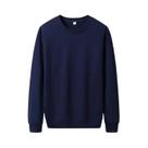 Moletom masculino elegante fino de cor sólida, ideal para outono, pulôver casual streetwear