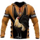 Moletom masculino estampado Rooster Anime masculino e feminino com capuz