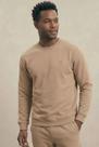Moletom Masculino Leve Gola Careca Polo Wear Bege Médio