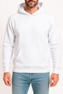 Moletom Masculino Ogochi Canguru Casual Felpado 4003 Cor:BrancoTamanho:G