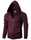 Moletom Masculino Ohoo DCF102 com Zíper Bordô Moletom Masculino Ohoo DCF102 com Zíper Bordô