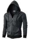 Moletom Masculino Ohoo DCF102 Leve com Capuz Slim e Zíper Moletom Masculino Ohoo DCF102 Leve com Capuz Slim e Zíper