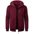 Moletom Masculino Oversize Com Capuz E Manga Longa, Jaqueta De Inverno Quente Com Zíper, Roupa De