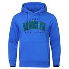 Moletom Masculino Oversize Com Capuz Estampado Brooklyn Nova York