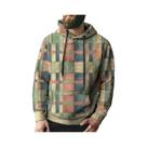 Moletom Masculino Oversized Com Estampa Xadrez Divertida, Design 3D Com Efeito De Costura, Estilo Moletom Masculino Oversized Com Estampa Xadrez Divertida, Design 3D Com Efeito De Costura, Estilo