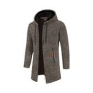 Moletom Masculino Preto com Capuz, Zíper e Manga Comprida - Jaqueta de Inverno Moletom Masculino Preto com Capuz, Zíper e Manga Comprida - Jaqueta de Inverno