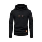 Moletom Masculino Quente Com Padrão Waffle, Casual, Sólido, Pullover Solto Para Esportes Ao Ar Livre Moletom Masculino Quente Com Padrão Waffle, Casual, Sólido, Pullover Solto Para Esportes Ao Ar Livre
