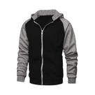 Moletom Masculino Slim Fit Com Capuz E Zíper, Manga Longa, Bloco De Cores, Jaqueta Fashion
