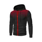 Moletom Masculino Slim Fit Com Zíper, Estampa Gráfica E Bolso, Casual Para Atividades Ao Ar Livre E