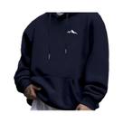 Moletom Masculino Solto Com Estampa De Montanha E Capuz, Moda Casual De Outono Inverno, Pullover Moletom Masculino Solto Com Estampa De Montanha E Capuz, Moda Casual De Outono Inverno, Pullover