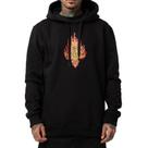 Moletom MCD Canguru Fechado Labaredas WT25 Masculino Preto