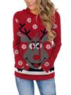 Moletom MixShe 2025 Fall Color Block com capuz feminino