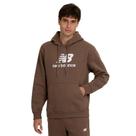 Moletom New Balance Com Capuz Essentials Marrom Terra Masculino