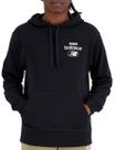 Moletom New Balance Essentials Logo - masculino - preto