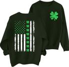 Moletom NEWWEN St. Patricks Day para mulheres Army Green
