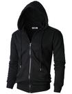 Moletom Ohoo DCF102 Masculino com Zíper, Hoodie Leve Moletom Ohoo DCF102 Masculino com Zíper, Hoodie Leve