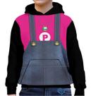 Moletom Peach Infantil UNISSEX Super Mario Blusa canguru
