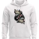 Moletom personalizado Com capuz e bolso Cartas e Caveiras Top