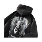 Moletom Pesado Com Capuz Que Brilha No Escuro Para Adultos, Quente E Casual, Tendência Hip Hop, Top Moletom Pesado Com Capuz Que Brilha No Escuro Para Adultos, Quente E Casual, Tendência Hip Hop, Top