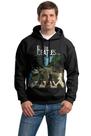 Moletom Preto Banda The Beatles C/Capuz Bomber Rock