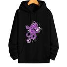 Moletom preto estampado
