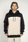Moletom Quiksilver Q422a0138 C/Capuz Masculino Preto e Bege